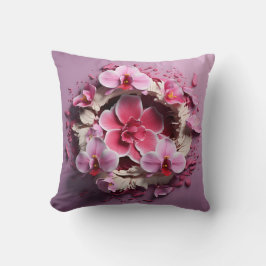 3D orchid pillow Kudde