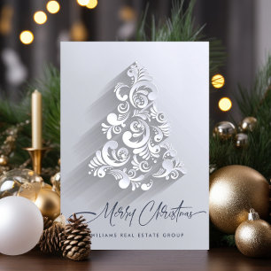 3D Ornament Julgran Corporate Hälsning Julkort