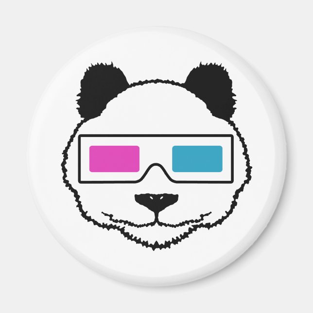 3D Panda Magnet (Framsidan)