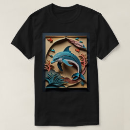 3D Papper konsdelfindesign T-shirt