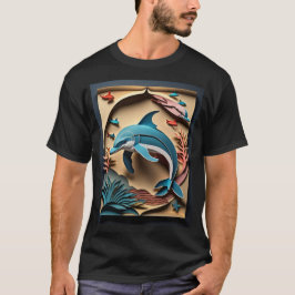 3D Papper konsdelfindesign T-shirt