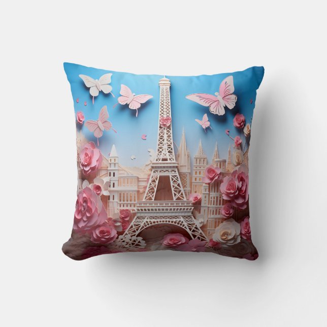3D Paris pillow Kudde (Framsida)
