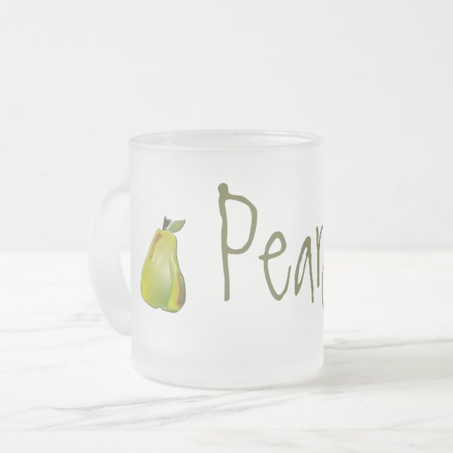 3D-pärongrafik Frostad Glasmugg (Framsida vänster)