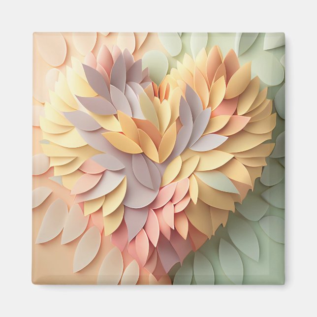3D Pastel Heart Magnet (Framsidan)