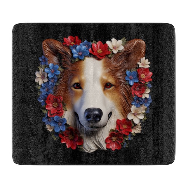 3D Patriotic Shetland Sheepdog (Framsidan)
