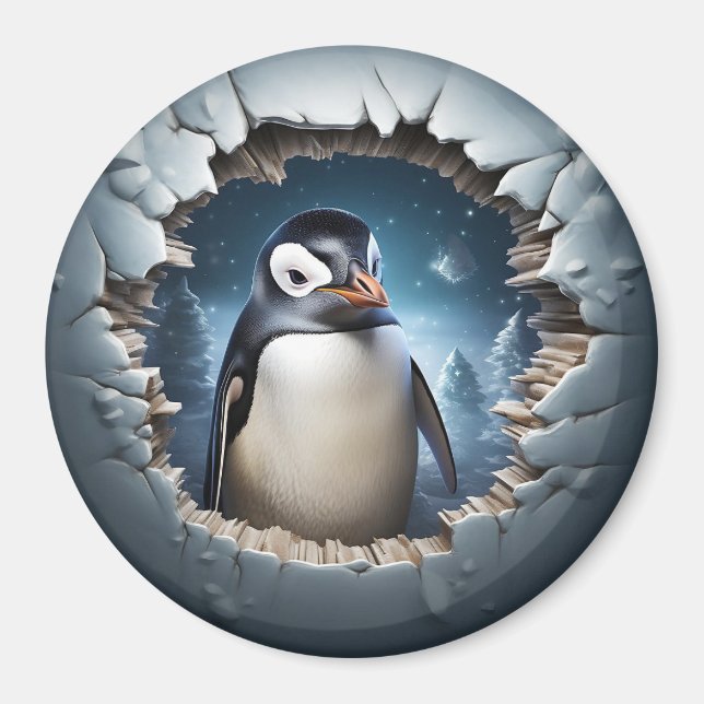 3D Penguin Escape Magnet (Framsidan)