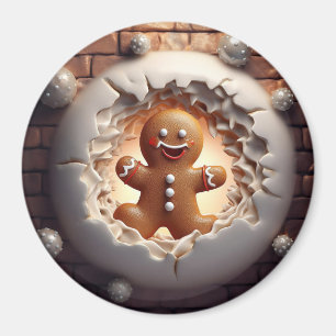 3D-Pepparkaksgubbe Magnet