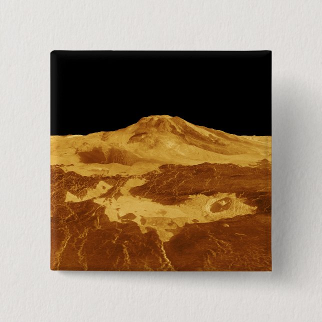 3D-perspektivvy för maat Mons på Venus Knapp (Framsida)