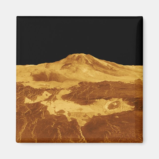 3D-perspektivvy för maat Mons på Venus Magnet (Framsidan)