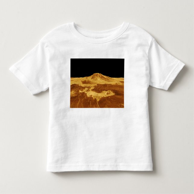 3D-perspektivvy för maat Mons på Venus T Shirt (Framsida)
