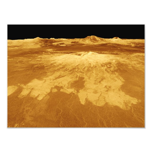 3D-perspektivvy för Sapas Mons på Venus Fototryck (Framsidan)