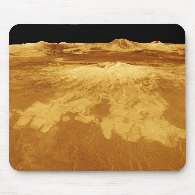 3D-perspektivvy för Sapas Mons på Venus Musmatta (Framsidan)