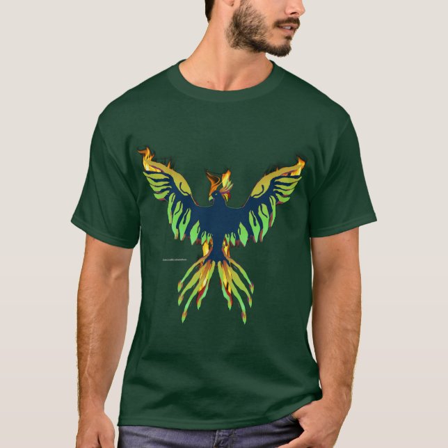 3D Phoenix Manar Mörk T-Shirt (Framsida)