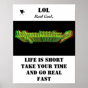 3D-Poster Ta dig tid och gå snabbt Poster