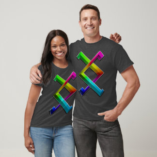 3D PRIDE Kärlek Rune T Shirt