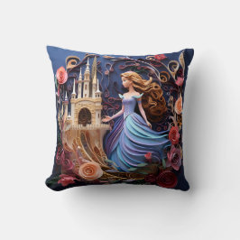 3D Princess pillow Kudde