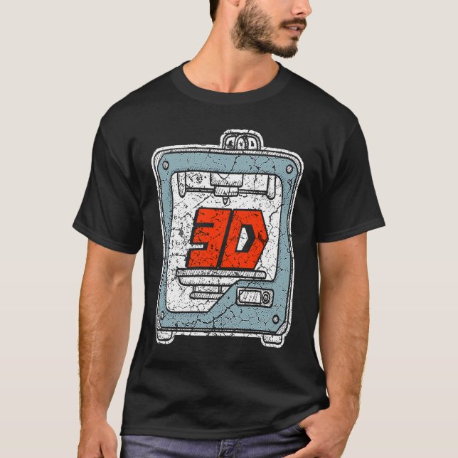 3D Printing T for a 3D Printer Enthusiast 2 T Shirt (Framsida)