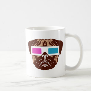 3D Pug Kaffemugg