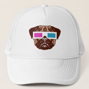 3D Pug Truckerkeps