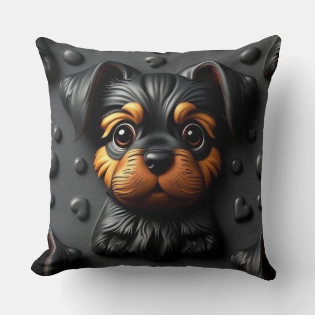 3D Puppy Pillow Kudde (Framsida)