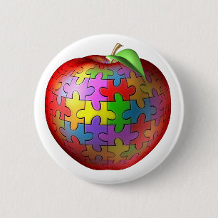 3D pussel Apple Knapp