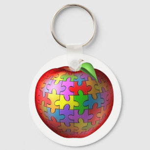 3D pussel Apple Nyckelring
