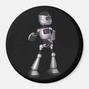 ♪ ♫ ♪ 3D-raster Sci-Fi Robot Guy Dancing Magnet