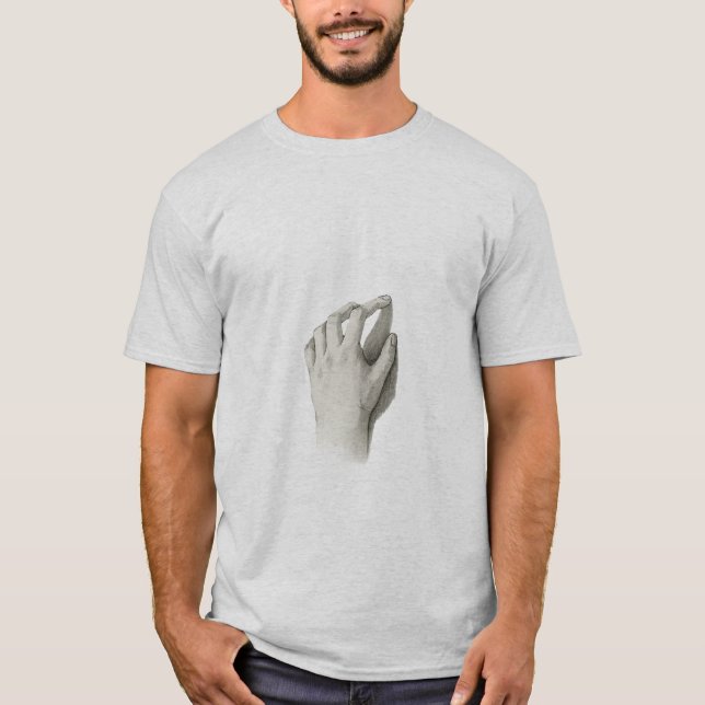 3D Realistisk hand - Modern Art T-Shirt (Framsida)