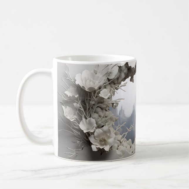 3D Redwood Forest" Mug Wrap Sublimation Kaffemugg (Vänster)