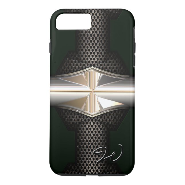3D reflekterande rutnät 2 Case-Mate iPhone Skal (Baksida)