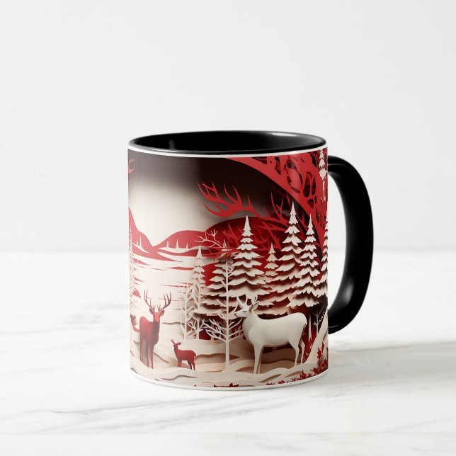 3D-renar i skogsvaktare Mugg (Framsida höger)
