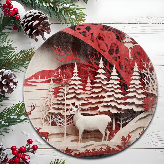 3D renar i vinter skog (Skapare uppladdad)