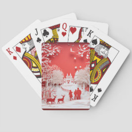 3D-renar och människor i byn Casinokort