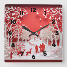 3D-renar och människor i byn