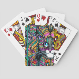 3D-rensa väldigt lite kute-Fullt, vacker katt Casinokort