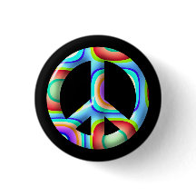 3D retro fredssymbol