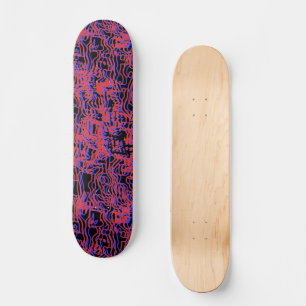 3D Retro Squig Mini Skateboard Bräda 18,5 Cm