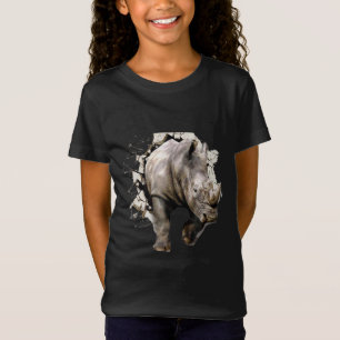 3d Rhino - African Safari Animal Rhinoceros T Shirt