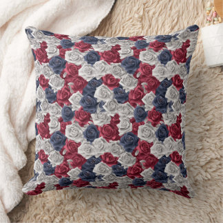 3d Ro Red Navy White Kudde