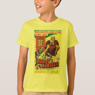 3D ROBOT MÅNE MONSTER Sci Fi-leverans T Shirt