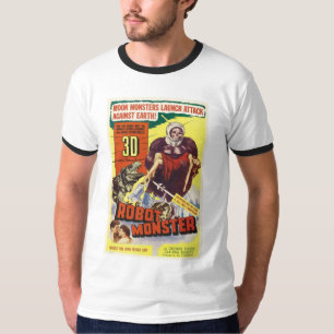3D ROBOT MÅNE MONSTER Sci Fi-leverans T Shirt