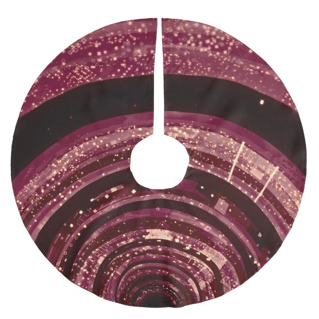 3D-rymd, sci-fi-bakgrund. Julgransmatta Borstad Polyester (Framsidan)