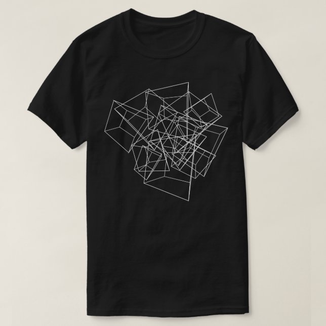 3d-sammansättning för fyrkanter t shirt (Design framsida)