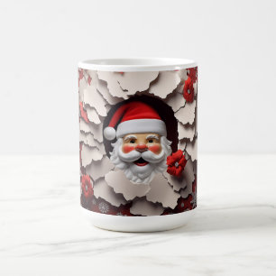3D Santa Ceramic Kaffemugg