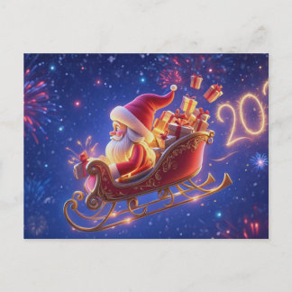 3D Santa Claus Christmas Greeting Card – Festive H Helg Vykort