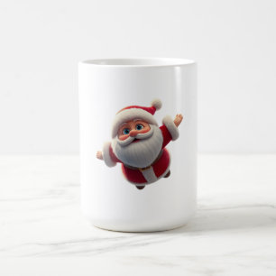 3D Santa Claus jul Ceramic CoffeeTea Mugg Gift