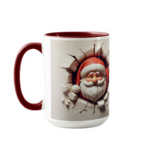 3D Santa Mugg