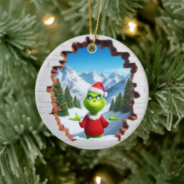 3D Sassy Elf Julgransprydnad Keramik