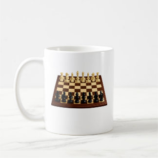 3D Schackset Kaffemugg – Elegant Schackbräde Desig
