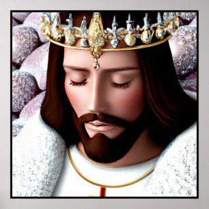 3D Se AI Kung i Universe Jesus Poster